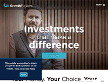 Tablet Screenshot of growthfunders.com